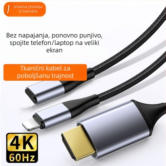 HDMI kabel za Apple uređaje, HDMI 2.0 HDTV kabel visoke brzine, OEM dostupan, lansiran 2024