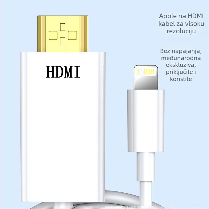 HDMI kabel za Apple uređaje, HDMI 2.0 HDTV kabel visoke brzine, OEM dostupan, lansiran 2024