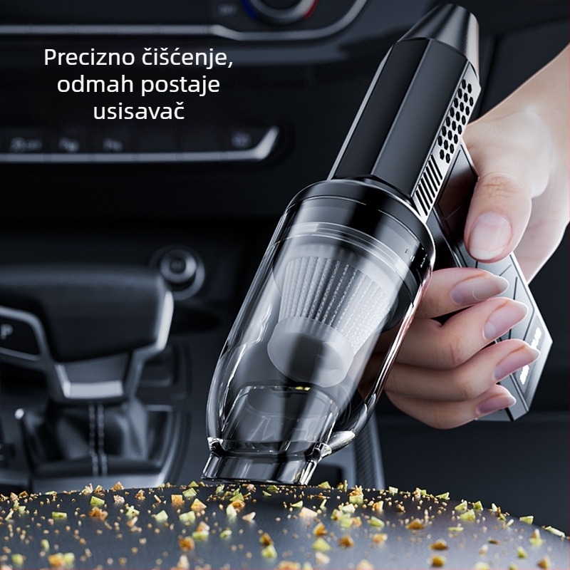 Automobilski ventilator s motorom bez četkica, ručni, visokou brzinskim turbo, 160W, model ST-8113, sve-u-jedno puhvanje i usisavanje prašine