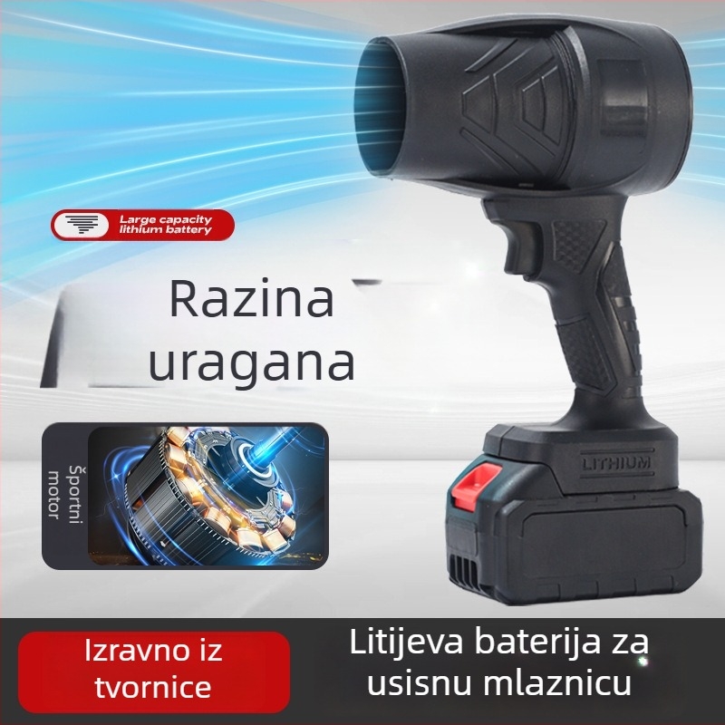 Bežični ručni puhač prašine, litijeva baterija, 21V, industrijskog razreda ventilator