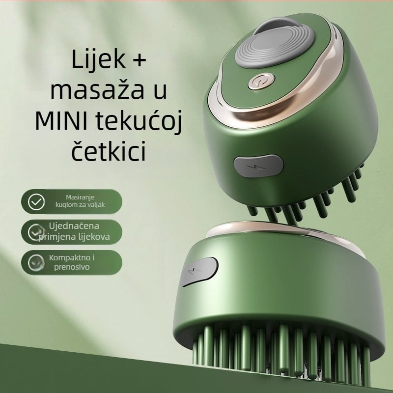 Mini vodič tekućine za vlasište s kugličnim aplikatorom i vibracijskim masažnim učinkom - LN-665, 35–40 g, univerzalna primjena, umiruje vlasište