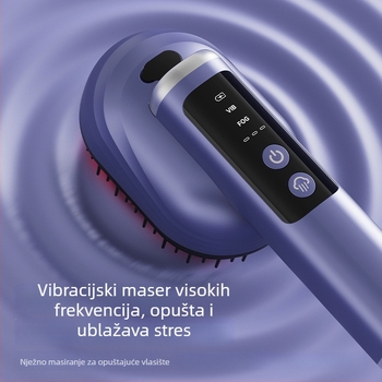 Električni masažer za glavu s masiranjem meridijana vlasišta, sprej za rast kose i tekućine - Model Dys-15, 3. brzina, za sve uzraste, izlazak 2025