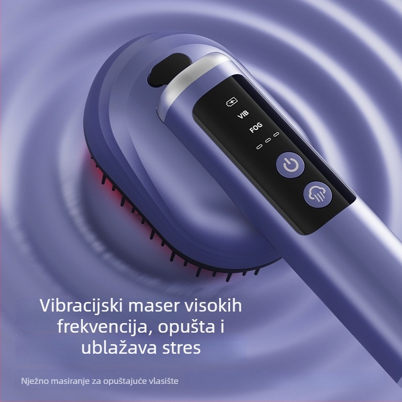 Električni masažer za glavu s masiranjem meridijana vlasišta, sprej za rast kose i tekućine - Model Dys-15, 3. brzina, za sve uzraste, izlazak 2025