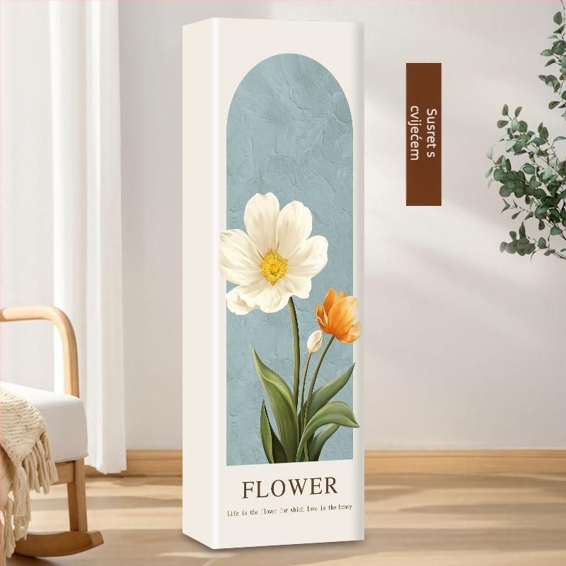 Vertikalni pokrov za prašinu klima uređaja, pravokutni ormar za dnevni boravak, poliester, kompatibilan s 3P2P, prilagodljiv