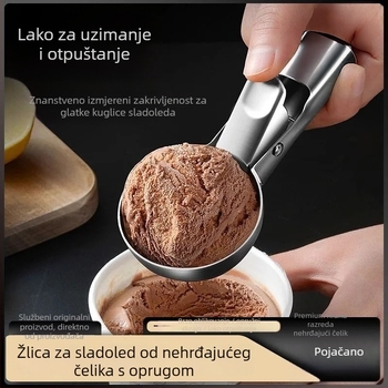 Žlica od nehrđajućeg čelika za sladoled, moderan minimalistički dizajn, za odrasle