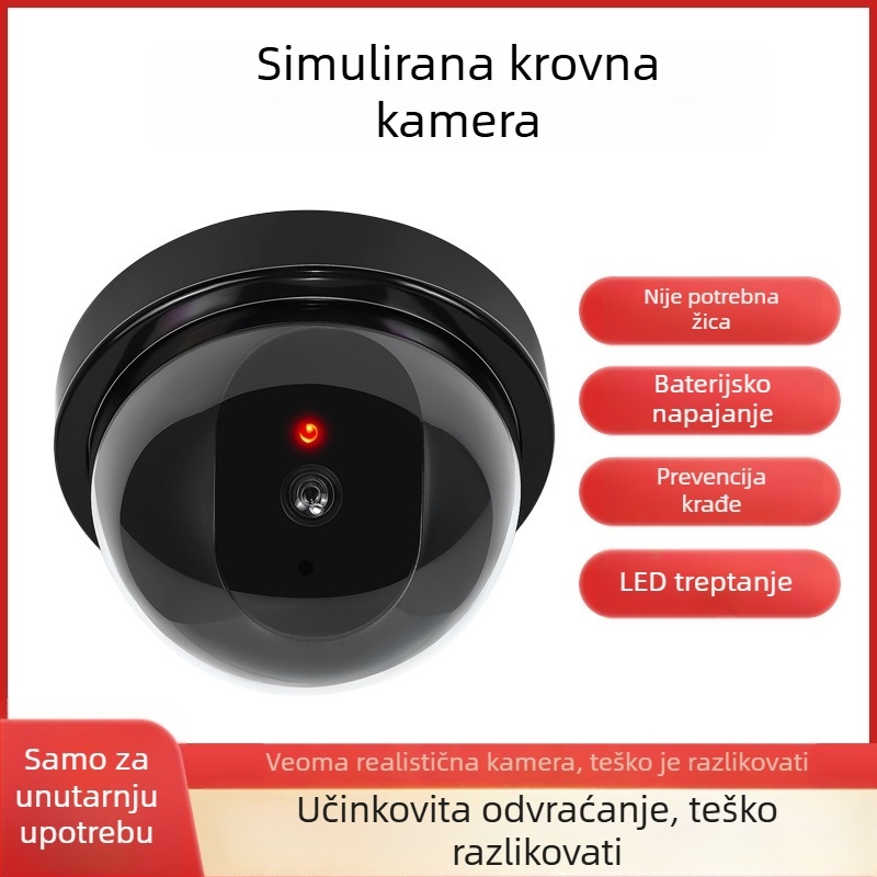 Simulirana kamera za unutarnju upotrebu — kućna sigurnost, radna temperatura -5 do 55°C, napajanje 3V, plastično kućište