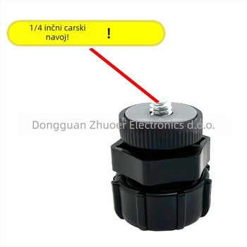 Zhuoer Ze73 ABS lagani stalak za mobitel s 1/4-inčnim kuglastim glavnim adapterom