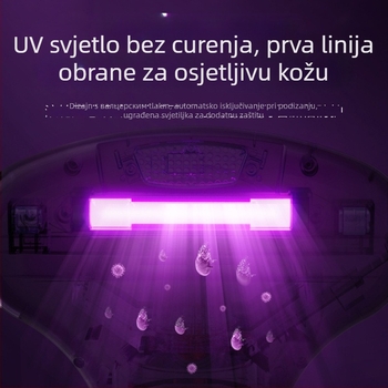 Ručni usisavač protiv grinja s UV sterilizacijom i ciklonskim nastavkom, kabelski, duljina kabela oko 4 m, posuda za prašinu iznad 0,4 L