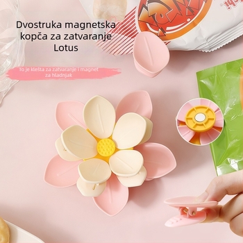 Magnetski zatvarač za vrećice sa grickalicama – otporan na vlagu, 3D dizajn, očuvanje hrane