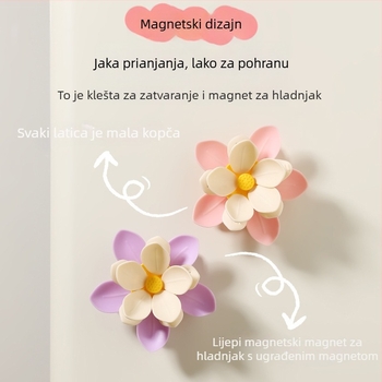 Magnetski zatvarač za vrećice sa grickalicama – otporan na vlagu, 3D dizajn, očuvanje hrane