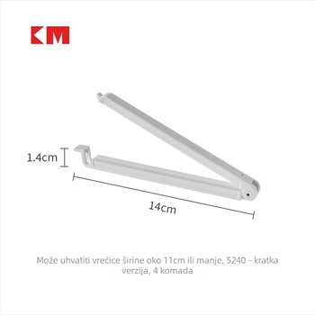 Japanski stil zatvarač vrećice, plastična klipsa za očuvanje svježine, kućna uporaba.