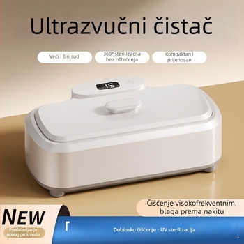 Ultrazvučna jedinica za čišćenje naočala, nakita, ortodontskih aparata i kontaktnih leća, sterilizacija, velika kapacit; Model 975; Način rada: mehanički; Vrijeme rada: manje od 2 sata; Napajanje: AC, 100-240 V