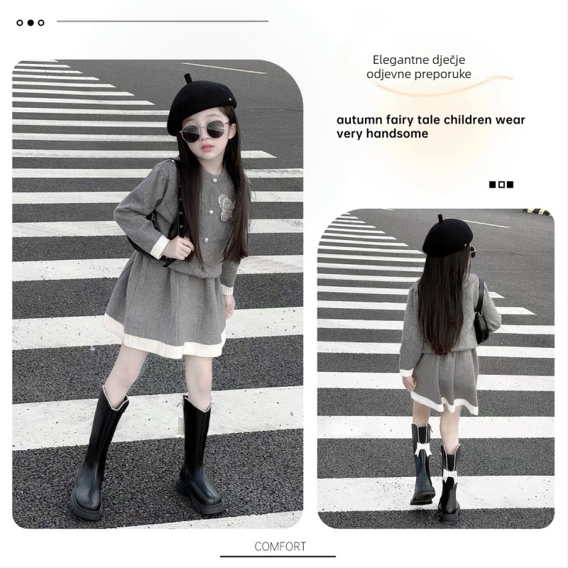 Martens čizme za djevojčice s visokim uzvisom, bočni zip, gumena potplat, gornji dio od ultrafiber kože, EVA uložak – korejski stil