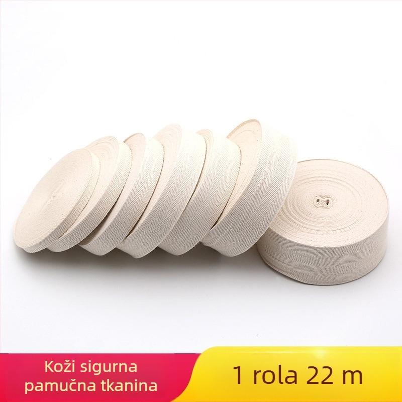 Traka s uzorkom riblje kosti za odjeću, pamučna traka, DIY rubna traka