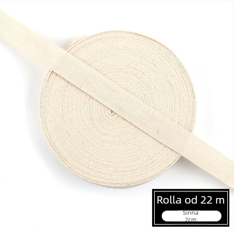 Traka s uzorkom riblje kosti za odjeću, pamučna traka, DIY rubna traka