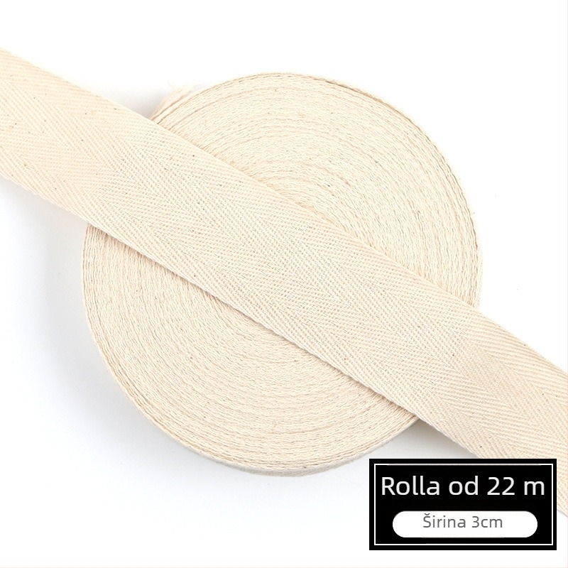 Traka s uzorkom riblje kosti za odjeću, pamučna traka, DIY rubna traka