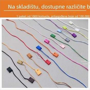 Etiketni konac Hengchang marka, glavni materijal: poliester vlakno, materijal kopče: plastika, primjena: obuće, kapa, torbe, odjeća, dodaci, kućni tekstil, igračke