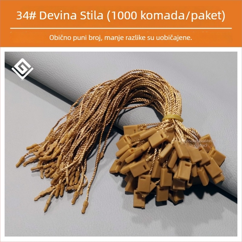 Etiketni konac Hengchang marka, glavni materijal: poliester vlakno, materijal kopče: plastika, primjena: obuće, kapa, torbe, odjeća, dodaci, kućni tekstil, igračke