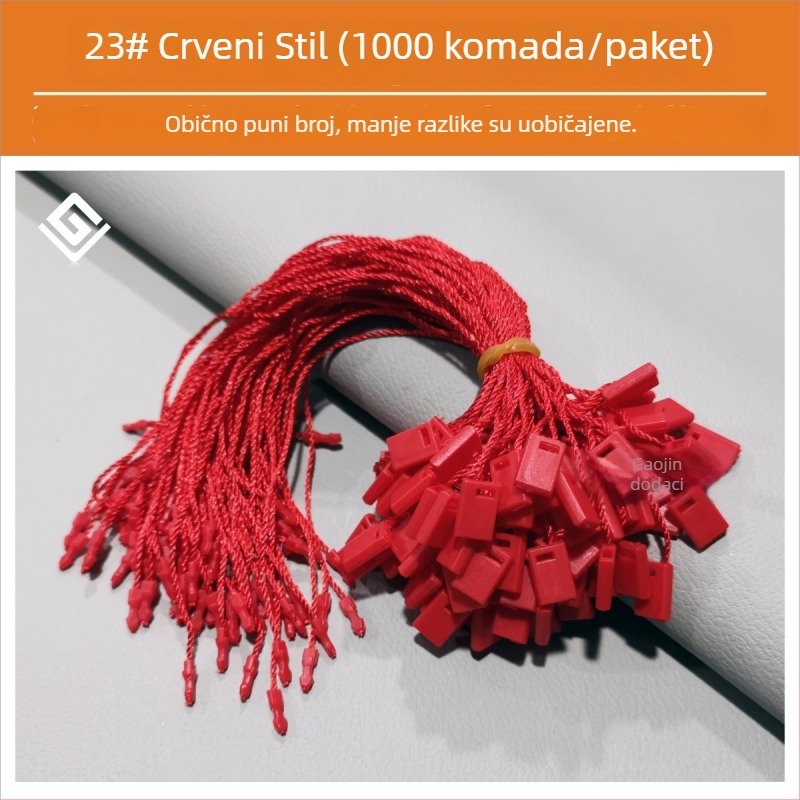 Etiketni konac Hengchang marka, glavni materijal: poliester vlakno, materijal kopče: plastika, primjena: obuće, kapa, torbe, odjeća, dodaci, kućni tekstil, igračke