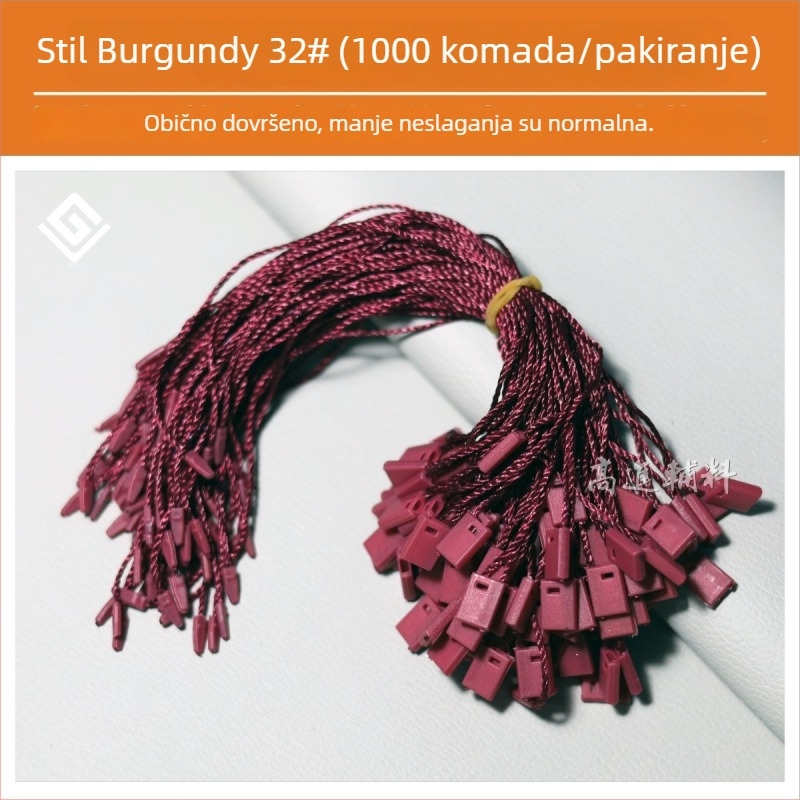 Etiketni konac Hengchang marka, glavni materijal: poliester vlakno, materijal kopče: plastika, primjena: obuće, kapa, torbe, odjeća, dodaci, kućni tekstil, igračke