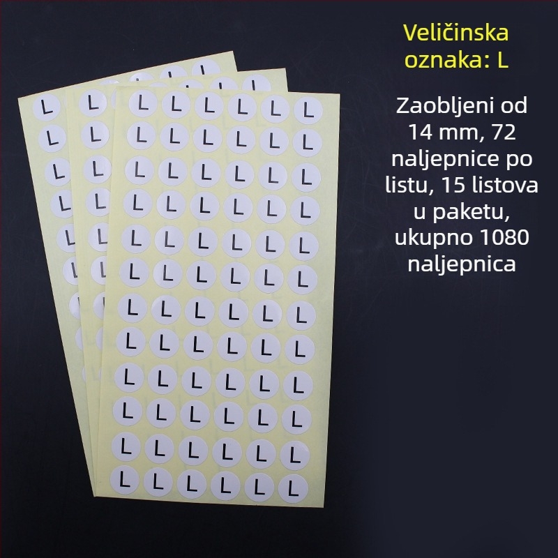 Kružna samoljepljiva naljepnica od bakra, izrez za tisak, ljepilo na bazi vode, dugotrajna toplinska otpornost 20