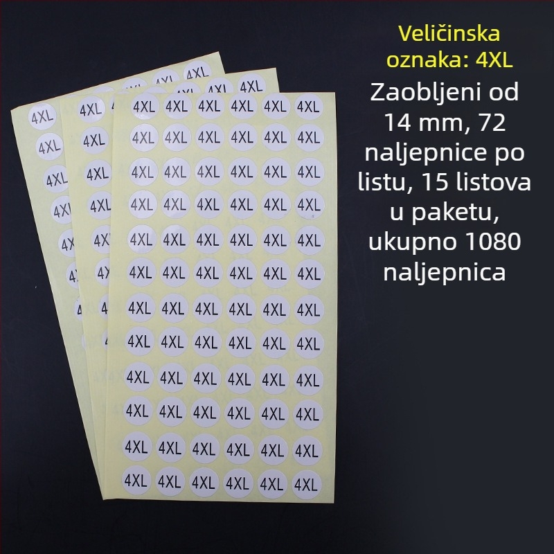 Kružna samoljepljiva naljepnica od bakra, izrez za tisak, ljepilo na bazi vode, dugotrajna toplinska otpornost 20