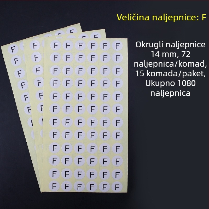 Kružna samoljepljiva naljepnica od bakra, izrez za tisak, ljepilo na bazi vode, dugotrajna toplinska otpornost 20