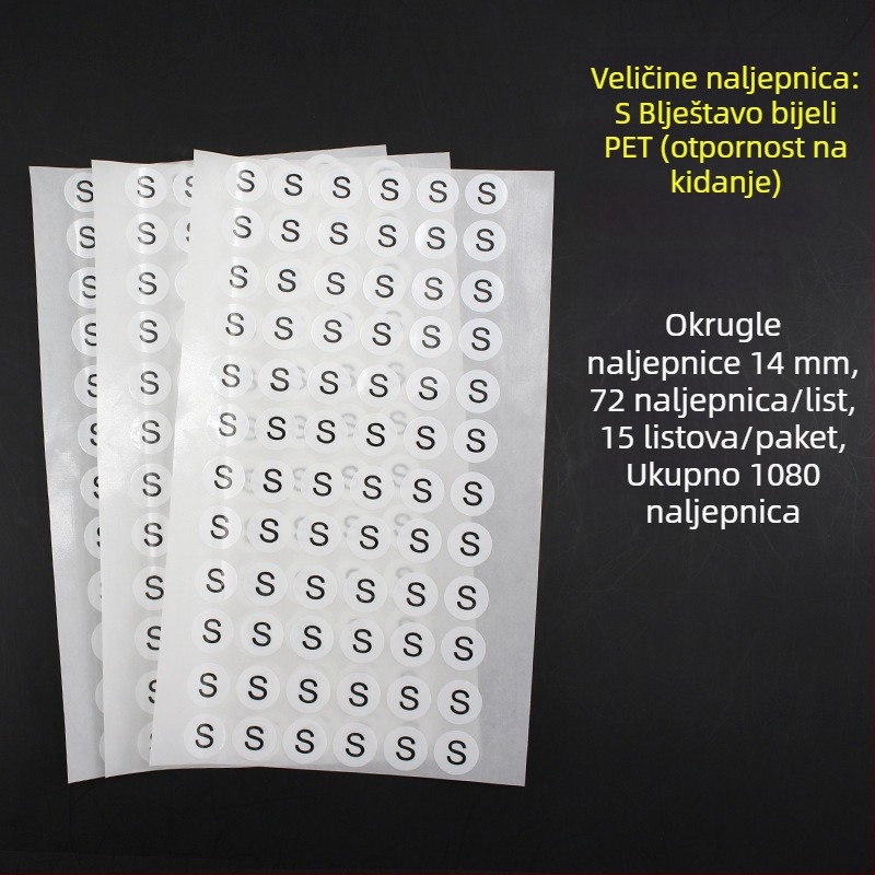 Kružna samoljepljiva naljepnica od bakra, izrez za tisak, ljepilo na bazi vode, dugotrajna toplinska otpornost 20