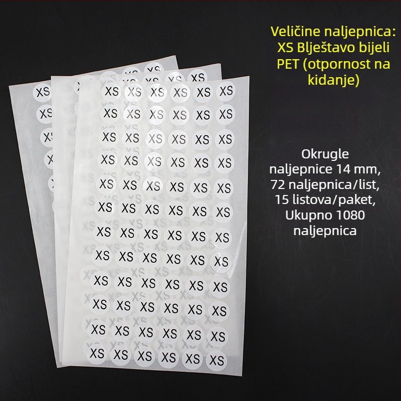 Kružna samoljepljiva naljepnica od bakra, izrez za tisak, ljepilo na bazi vode, dugotrajna toplinska otpornost 20