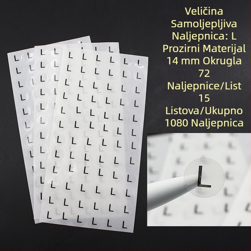 Kružna samoljepljiva naljepnica od bakra, izrez za tisak, ljepilo na bazi vode, dugotrajna toplinska otpornost 20
