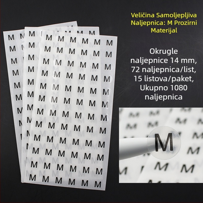 Kružna samoljepljiva naljepnica od bakra, izrez za tisak, ljepilo na bazi vode, dugotrajna toplinska otpornost 20