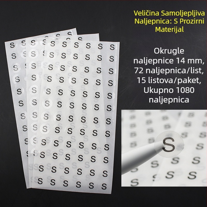 Kružna samoljepljiva naljepnica od bakra, izrez za tisak, ljepilo na bazi vode, dugotrajna toplinska otpornost 20