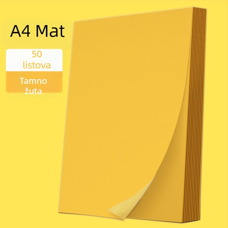 Pravokutni samoljepljivi papir za etikete za tisak, namijenjen ekspresnoj logistici, ljepilo na topljeno ljepilo, visoka čvrstoća na rastezanje, dobra rastezljivost, temperaturna otpornost do 35°C