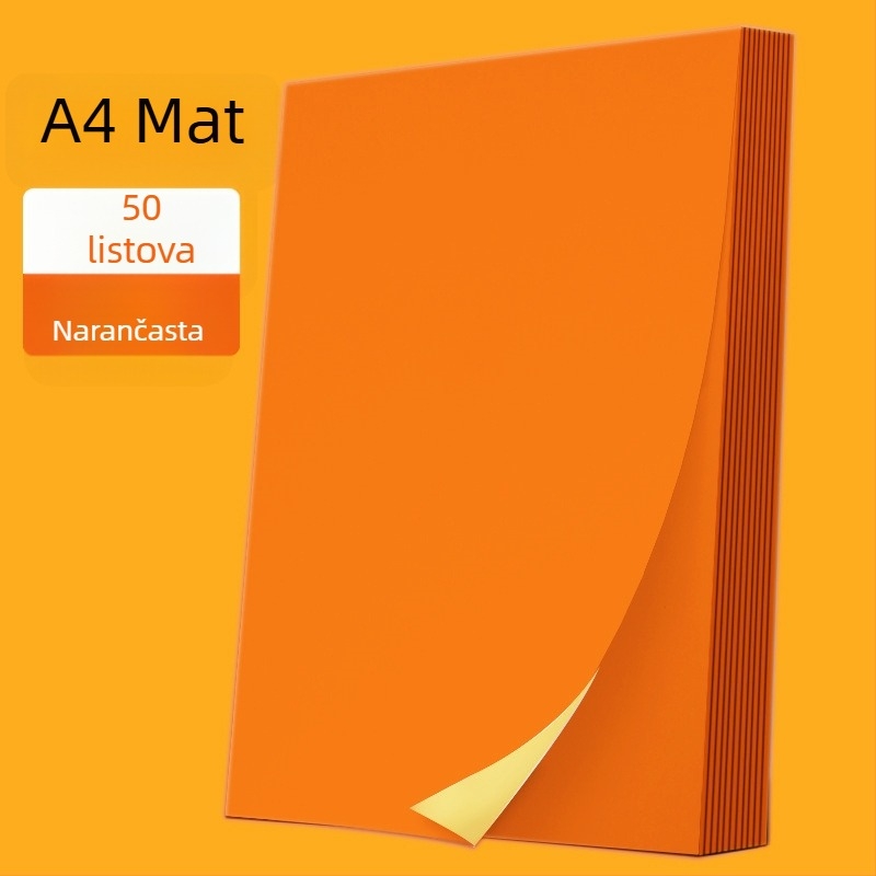 Pravokutni samoljepljivi papir za etikete za tisak, namijenjen ekspresnoj logistici, ljepilo na topljeno ljepilo, visoka čvrstoća na rastezanje, dobra rastezljivost, temperaturna otpornost do 35°C