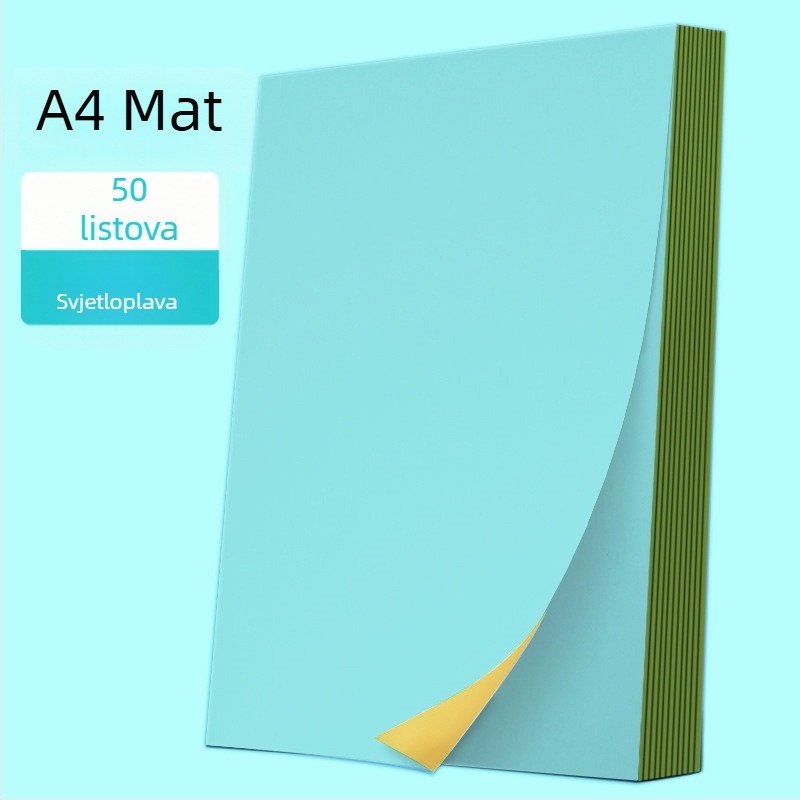 Pravokutni samoljepljivi papir za etikete za tisak, namijenjen ekspresnoj logistici, ljepilo na topljeno ljepilo, visoka čvrstoća na rastezanje, dobra rastezljivost, temperaturna otpornost do 35°C