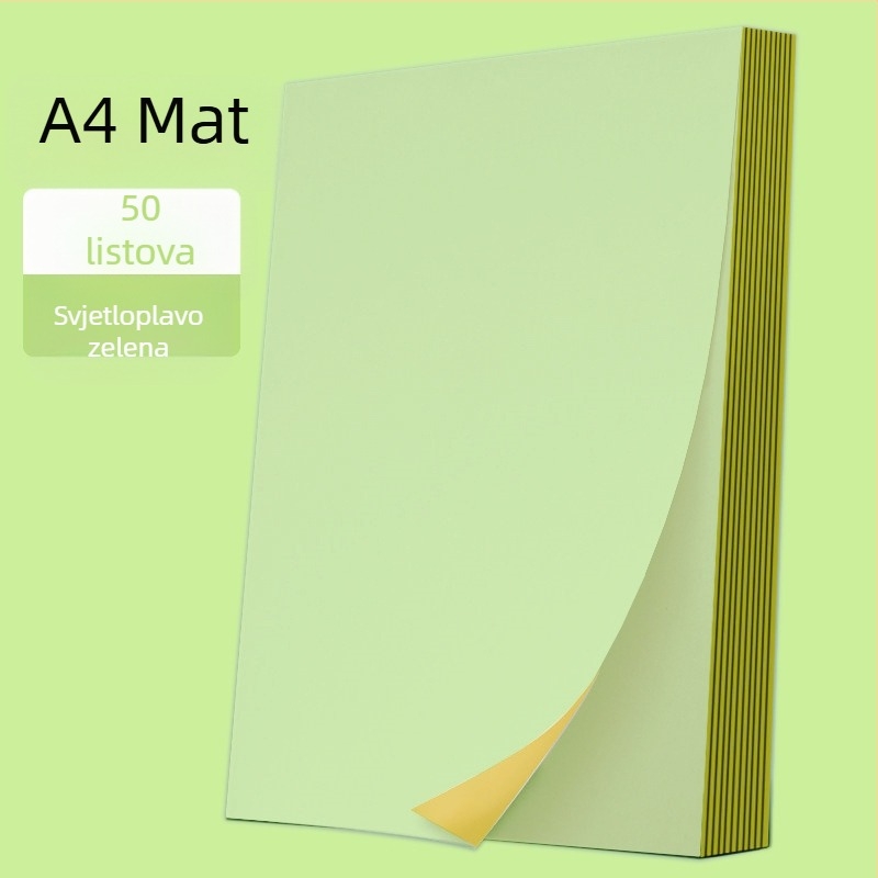 Pravokutni samoljepljivi papir za etikete za tisak, namijenjen ekspresnoj logistici, ljepilo na topljeno ljepilo, visoka čvrstoća na rastezanje, dobra rastezljivost, temperaturna otpornost do 35°C