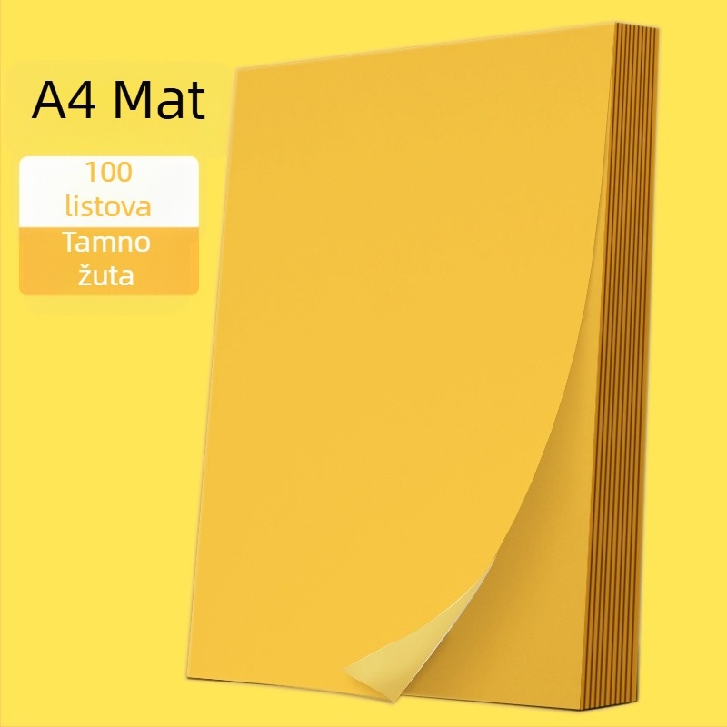 Pravokutni samoljepljivi papir za etikete za tisak, namijenjen ekspresnoj logistici, ljepilo na topljeno ljepilo, visoka čvrstoća na rastezanje, dobra rastezljivost, temperaturna otpornost do 35°C