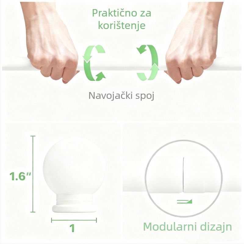 Europska rimska zavjesa šipka s nosačem i vijcima, smola, Yijiale, lagani luksuz, prilagodljivo, ovlaštena privatna marka