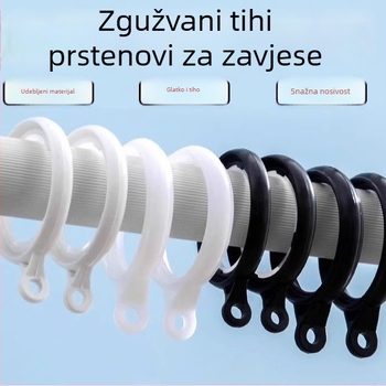 Okruglice za zavjese za vješanje – Nano vertikalni materijal, Neck Strength branda, moderan stil