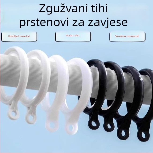 Okruglice za zavjese za vješanje – Nano vertikalni materijal, Neck Strength branda, moderan stil