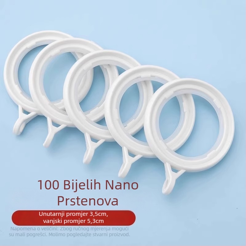 Okruglice za zavjese za vješanje – Nano vertikalni materijal, Neck Strength branda, moderan stil