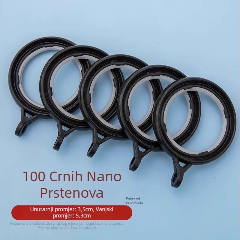 Okruglice za zavjese za vješanje – Nano vertikalni materijal, Neck Strength branda, moderan stil