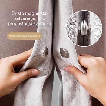Zavjesa magnetski držač, japanski stil, željezo i magnet, moderan minimalistički dizajn, nije prilagodljivo