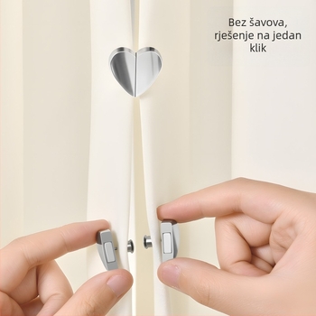 Zavjesa magnetski držač, japanski stil, željezo i magnet, moderan minimalistički dizajn, nije prilagodljivo