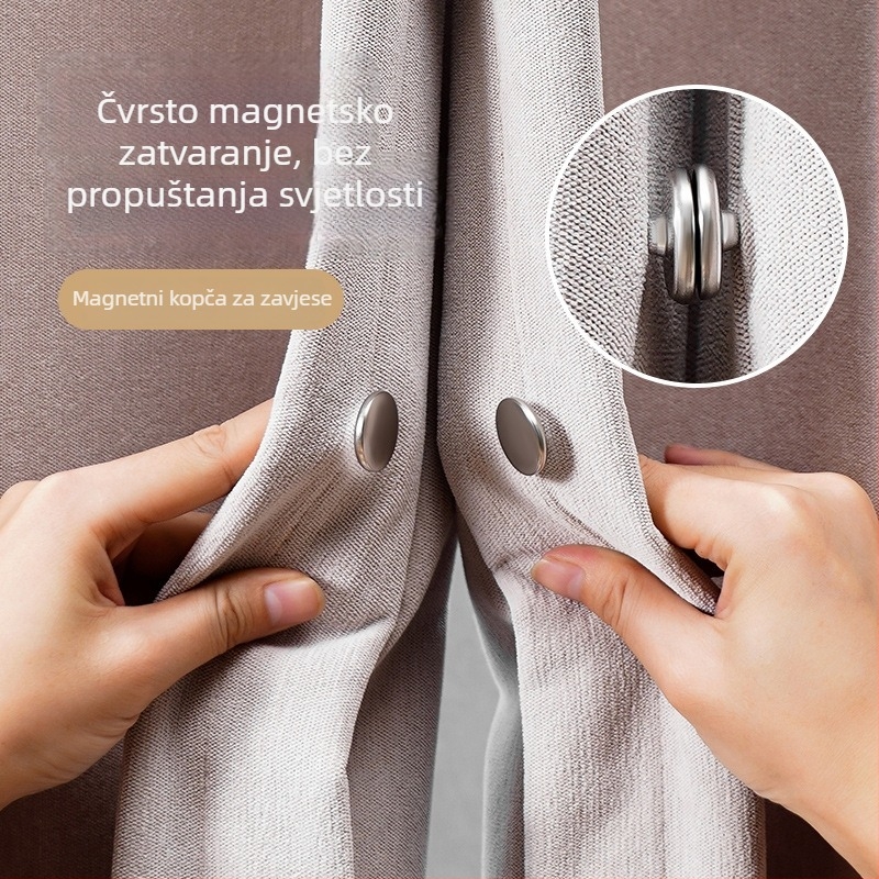 Zavjesa magnetski držač, japanski stil, željezo i magnet, moderan minimalistički dizajn, nije prilagodljivo