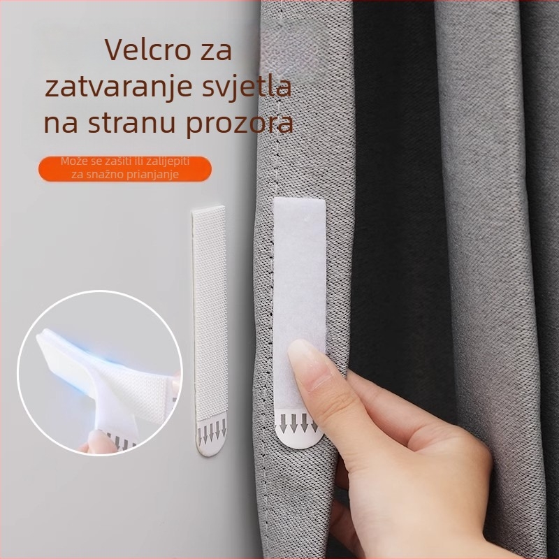 Zavjesne kopče s Velcro trakama za zatamnjivanje, nosioci na oba kraja — Marka Neck strength; Materijal: tkivo; Kategorija: zavjesna kopča; Stil: moderna jednostavnost