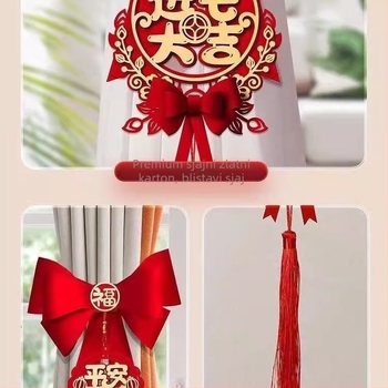 Sidra za zavjese i privjesci za novo dom – stil Novi kineski stil – marka Friendly – materijal Drugi