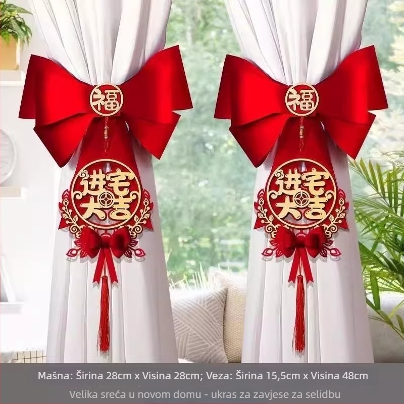 Sidra za zavjese i privjesci za novo dom – stil Novi kineski stil – marka Friendly – materijal Drugi