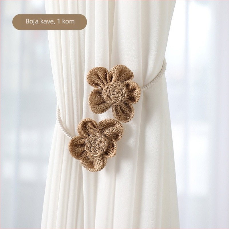 Pojas za zavjese od pamuka i lana, japansko-korejski stil, za dnevni boravak i spavaću sobu, 0,04 kg, bez prilagodbe