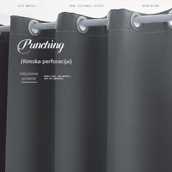 Zavjese za prozore, Visoka gustoća materijala, Sloj od svile, Moderni minimalistički stil, za dnevni boravak, spavaću sobu, studij i blagovaonu, Visoko blokiranje svjetla 71-90%